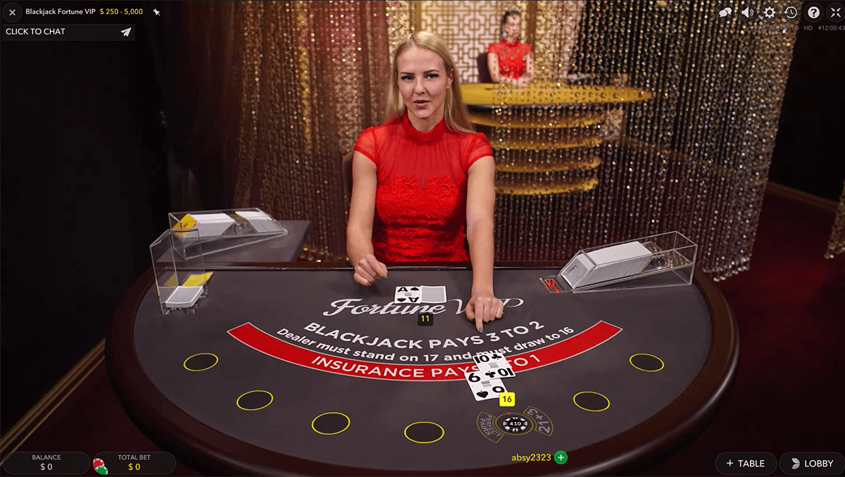 fortune vip blackjack evolution gaming 