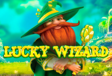 logo lucky wizard red tiger
