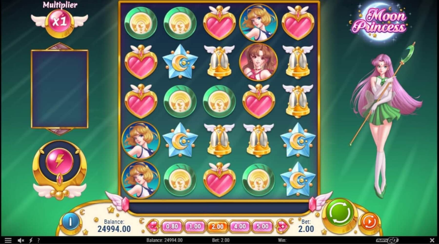 ムーンプリンセス最低入金スロット